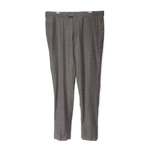 Zanetti Grey Flat Front Wool Porto Suit Dress Pant